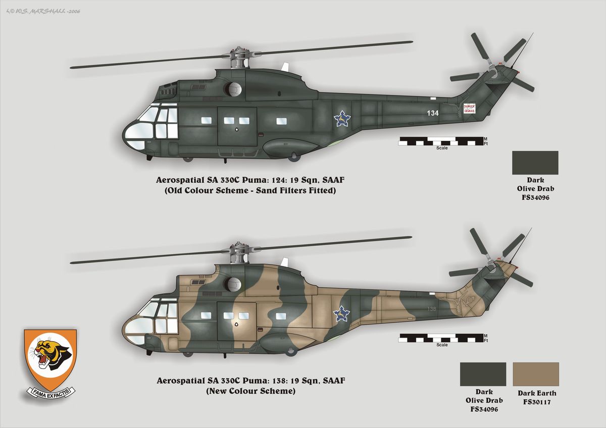 History of the Puma SA 330 in SAAF Service