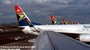 Boeing tails. Joburg International Airport. Photo  Richard Gillatt