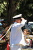 Lt Cmdr Johnson, Laying of wreaths, Aloe White Ensign Shellhole, Walmer, Port Elizabeth. Remembrance Day - 11th November 2007