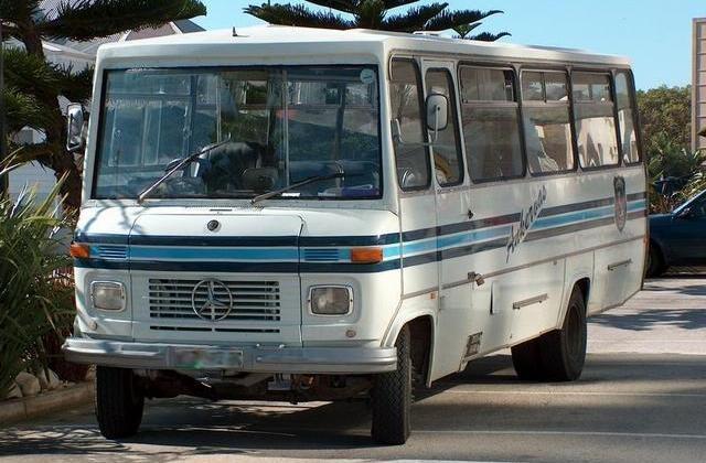 OLD BUS MODERN BUS COACH