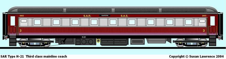 SAR Type H-21 Third class mainline coach