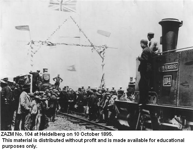 No. 104 "Van Rensburg" a "46-tonner" of the Nederlandsche Zuid-Afrikaansch Spoorweg-Maatschappij (NZASM)