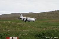 Atlantic Airways BAe 146 lands at Vagar Airport, 2007.  Photo  Paul Dubois Collection