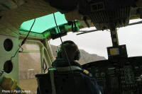 FO Hallur Jensen getting to grips with mountain flying.