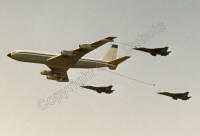 Mirage F1-AZ's refuelling from a Boeing 707 tanker. Photo: P. Dubois