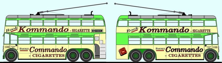 Sunbeam B.T.H.MS.2 double deck trackless trams [pre-war]