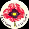 Poppy Day sticker, from my Dad's cupboard where he stuck all these little stickers over the years.  Photo D Coombe