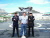 Manuel Ferriera (Middle) and officers from N.R.P. lvares Cabral.  Photo  Manuel Ferreira