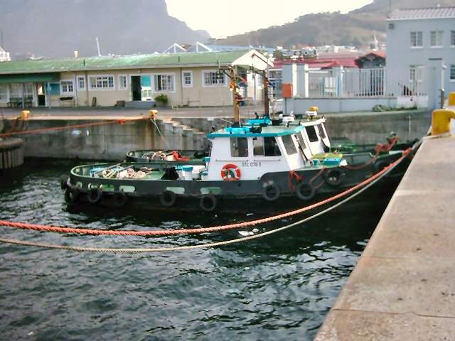 Unknown harbour vessel in Cape Town