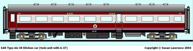 SAR Type AA-38 Kitchen car (twin unit with A-37)