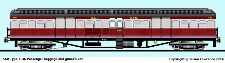 SAR Type K-36 Passenger baggage and guard's van