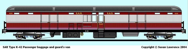 SAR Type K-42 Passenger baggage guard's van