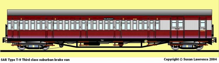 SAR Type T-9 Third Class suburban brake van