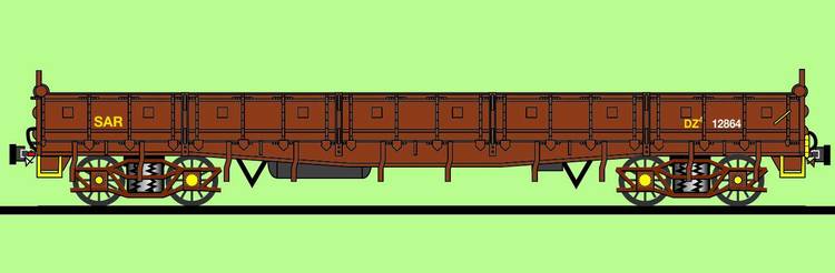 SAR Type DZ-4 Bogie open dropside wagon