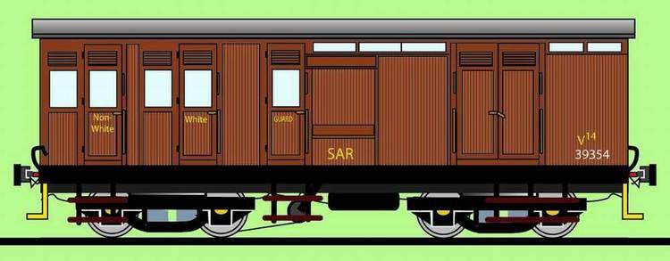 SAR Type V-14 Short bogie goods guard van