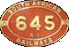 Class 6J-645 plate