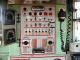 The upper portion of the drivers console. Mostly light switches and circuit breakers.